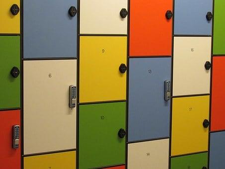 Locker, Storage, Colorful, Closed