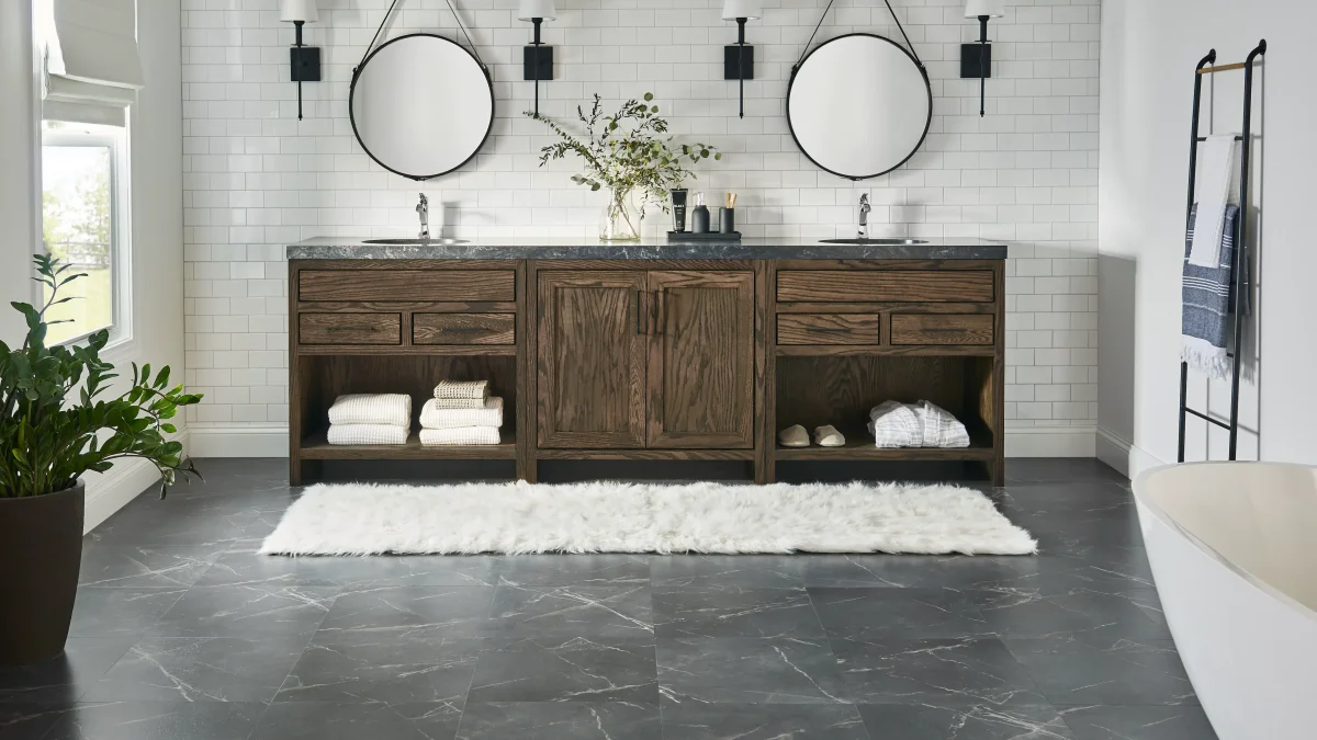 The Ultimate Bathroom Flooring Showdown: LVT vs. Ceramic Tiles