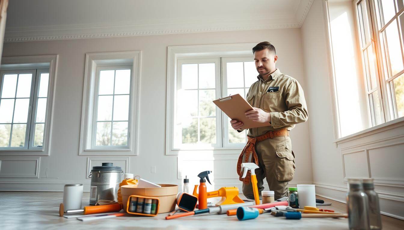 professional handyman painter quality control inspection